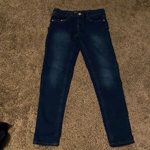 Girls Dark Denim Skinny Jeans